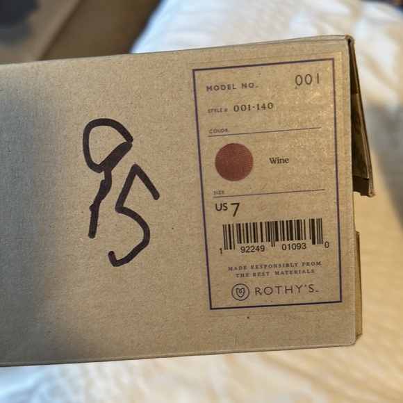 NWT Rothy’s Wine Round Toe Flats - Picture 7 of 10